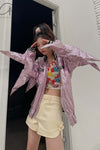 shushutong side slit shorts SS22TR01 naked
